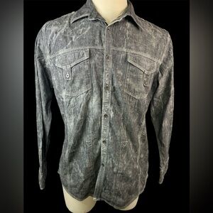 Decree Long Sleeve Button Up Shirt Men’s Large